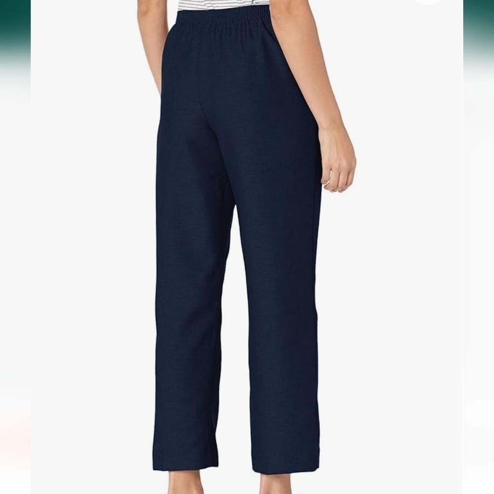 Alfred Dunner All Around Elastic Waist Polyester Pants NWT Size 12 - Picture 4 of 8